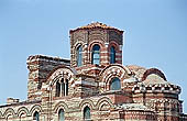 Nessebar - Christ Pantocrator Church, the decorated drum of the dome 